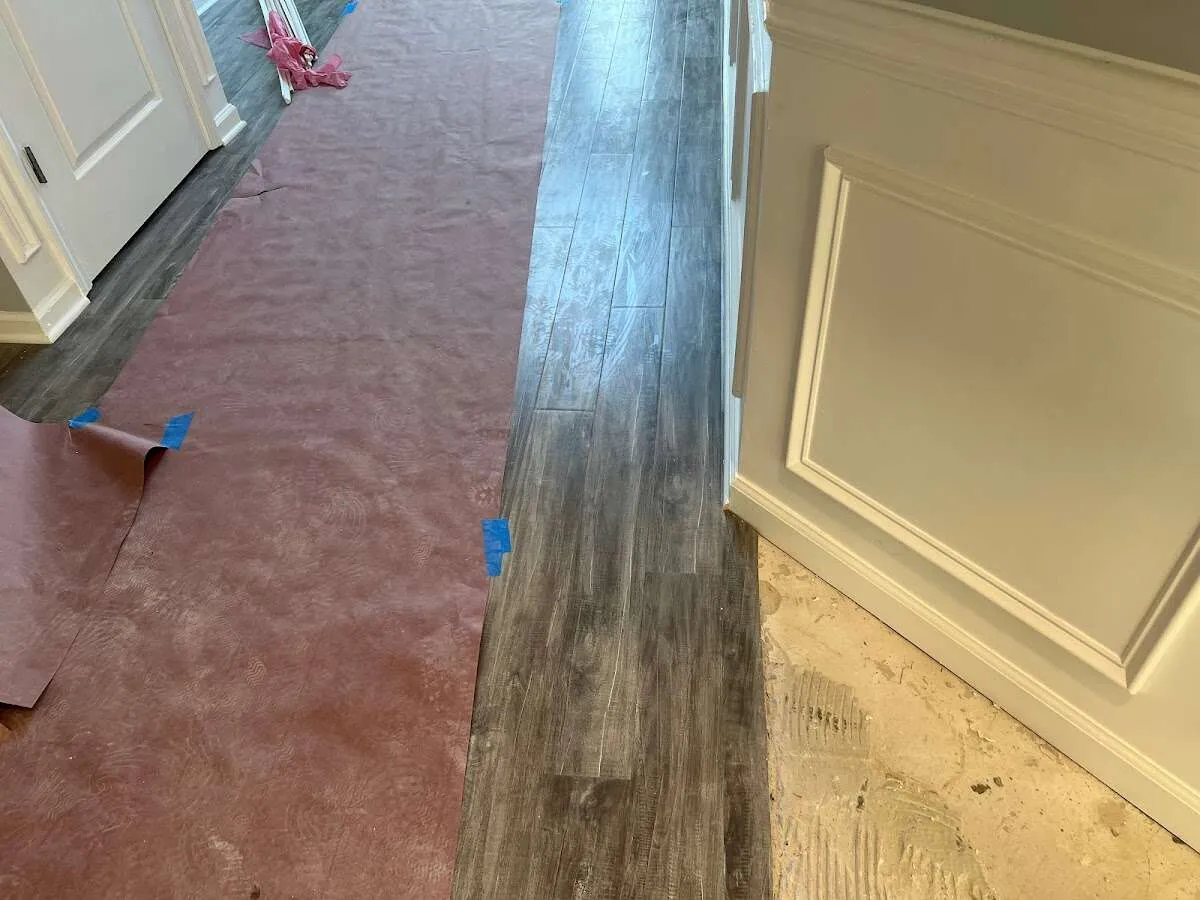 Completed marble shower restoration in Hartselle